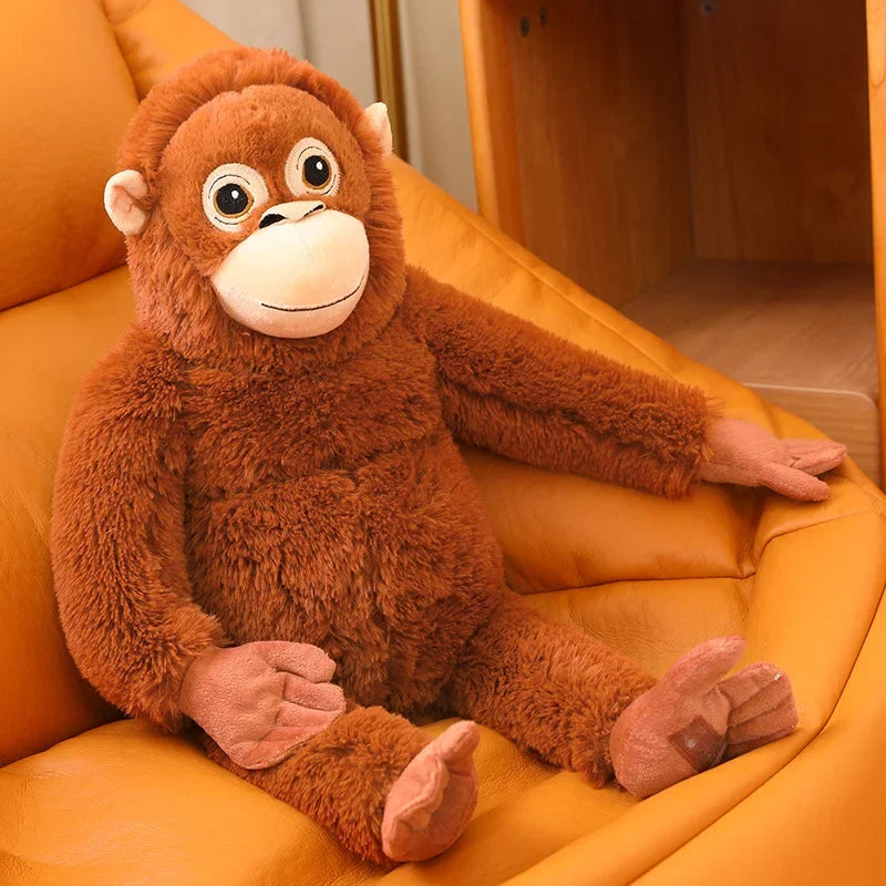 Baby Macaque Plush Monkey