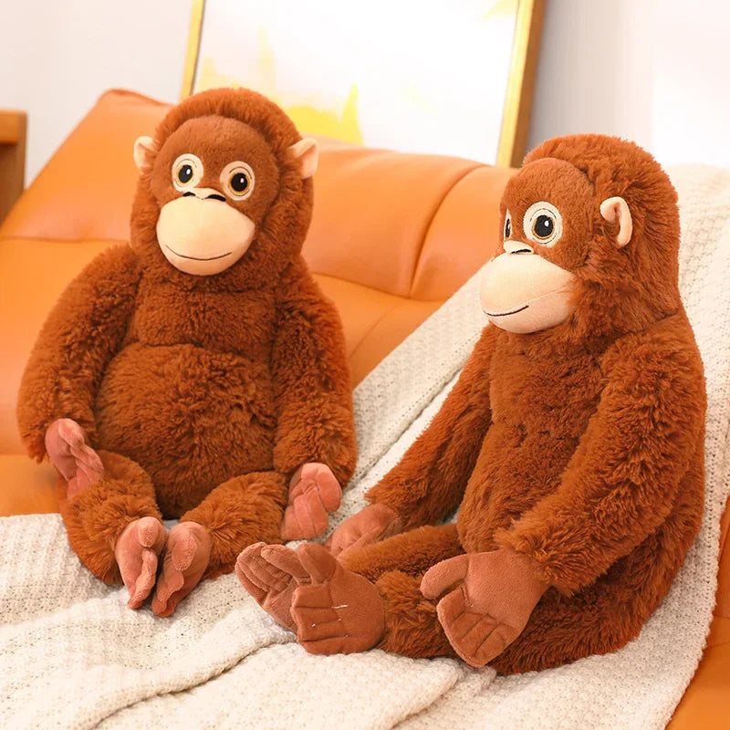 Baby Macaque Plush Monkey