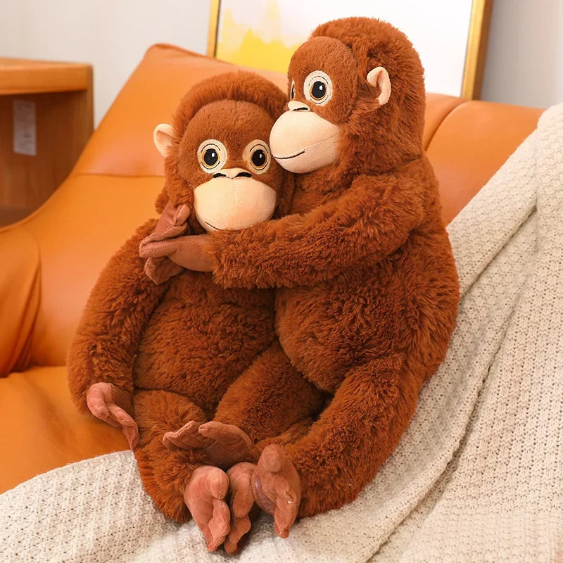 Baby Macaque Plush Monkey